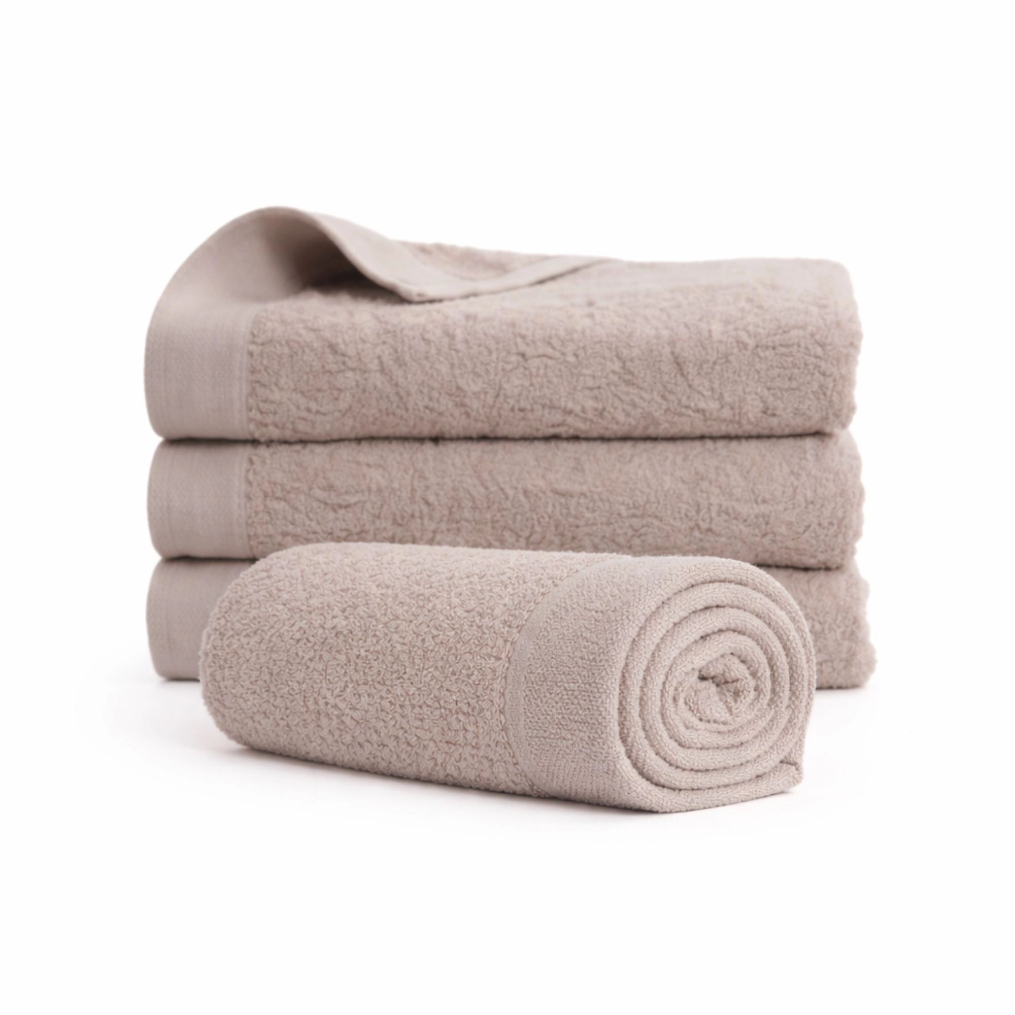 Bomulds håndklæde - 100% bomuld - 50x100 cm - Valmue - Rosa