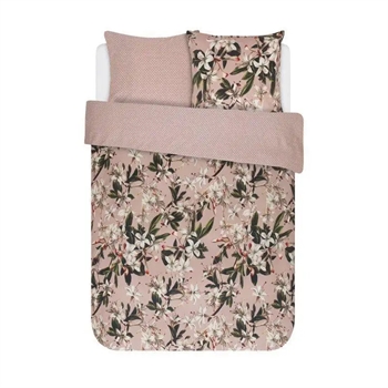 4: Dobbeltdyne sengetøj 200x200 cm - Blomstret sengetøj - Lily rose - Vendbar sengesæt - 100% bomuldssatin - Essenza