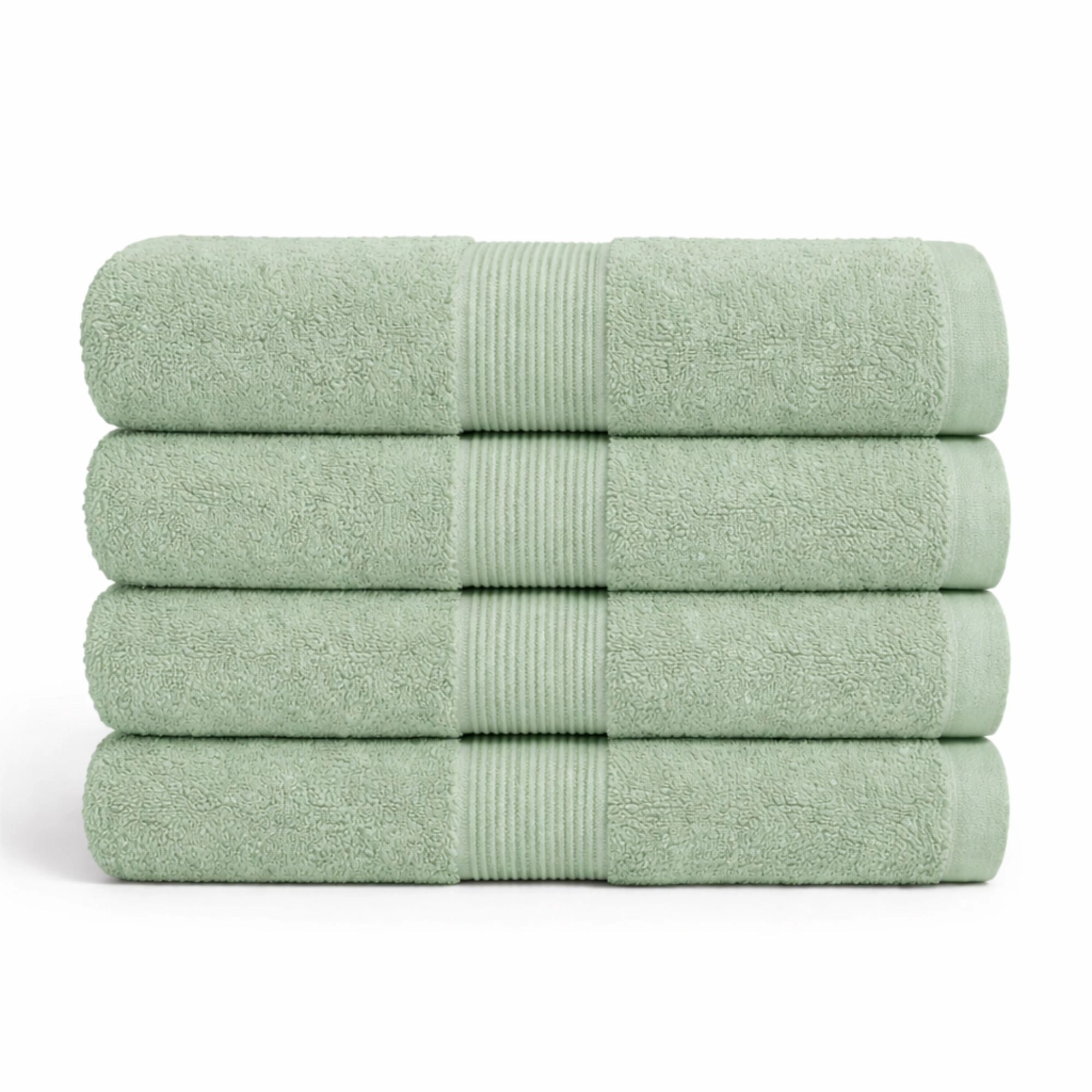 Bomulds håndklæde - 100% bomuld - Badehåndklæde 70x140 cm - Mint