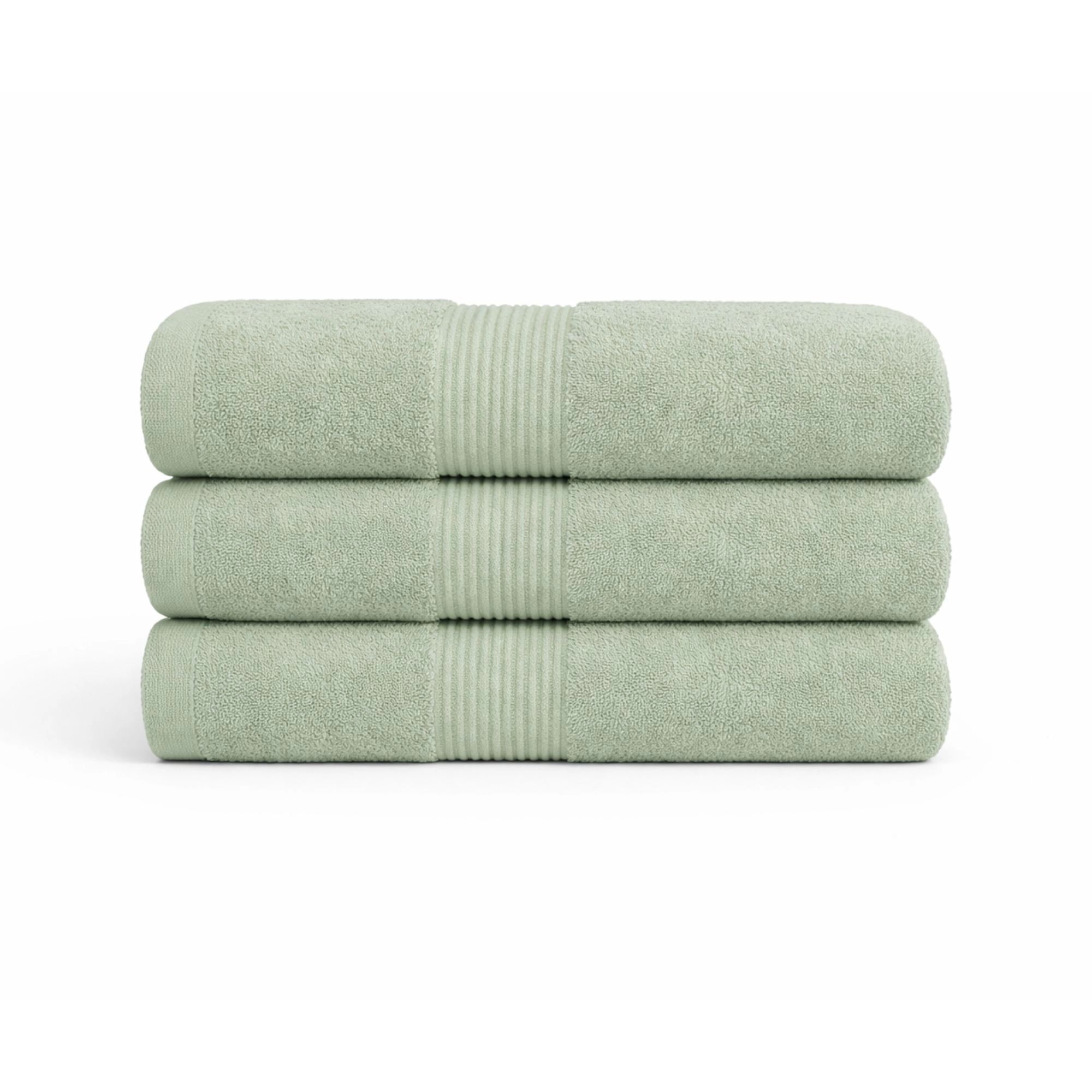 Bomulds håndklæde - 100% bomuld - 50x100 cm - Mint