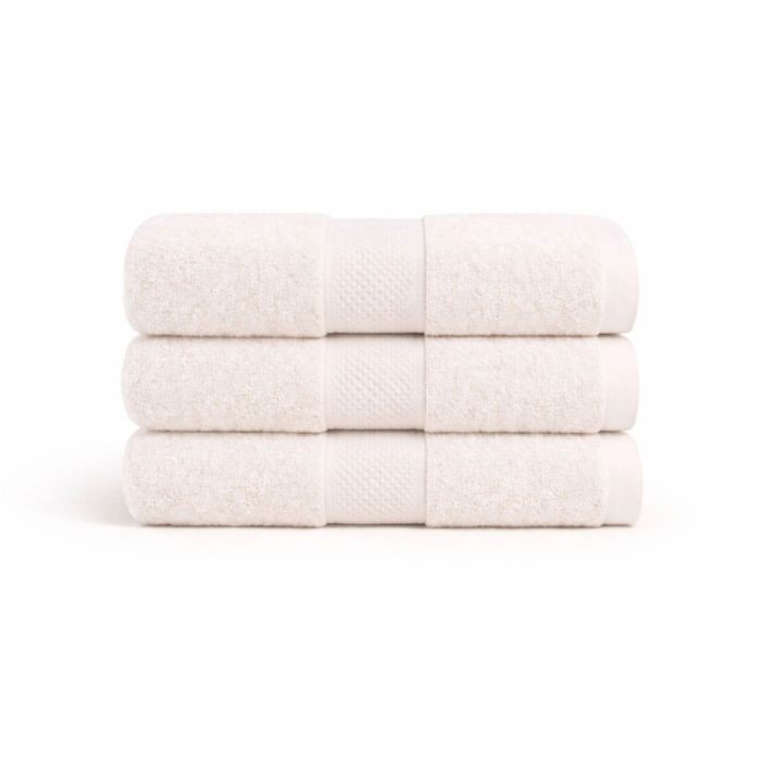 Bomulds håndklæde - 100% bomuld - Diamant - Creme