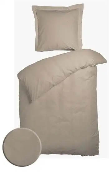Se Night and Day sengetøj - 140x200 cm - Opal sand - Sengesæt i 100% Bomuldssatin hos Dynezonen.dk