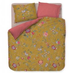 Blomstret sengetøj - Flower Festival yellow - Sengelinned med dobbeltsidet design - 100% bomuld - Pip Studio