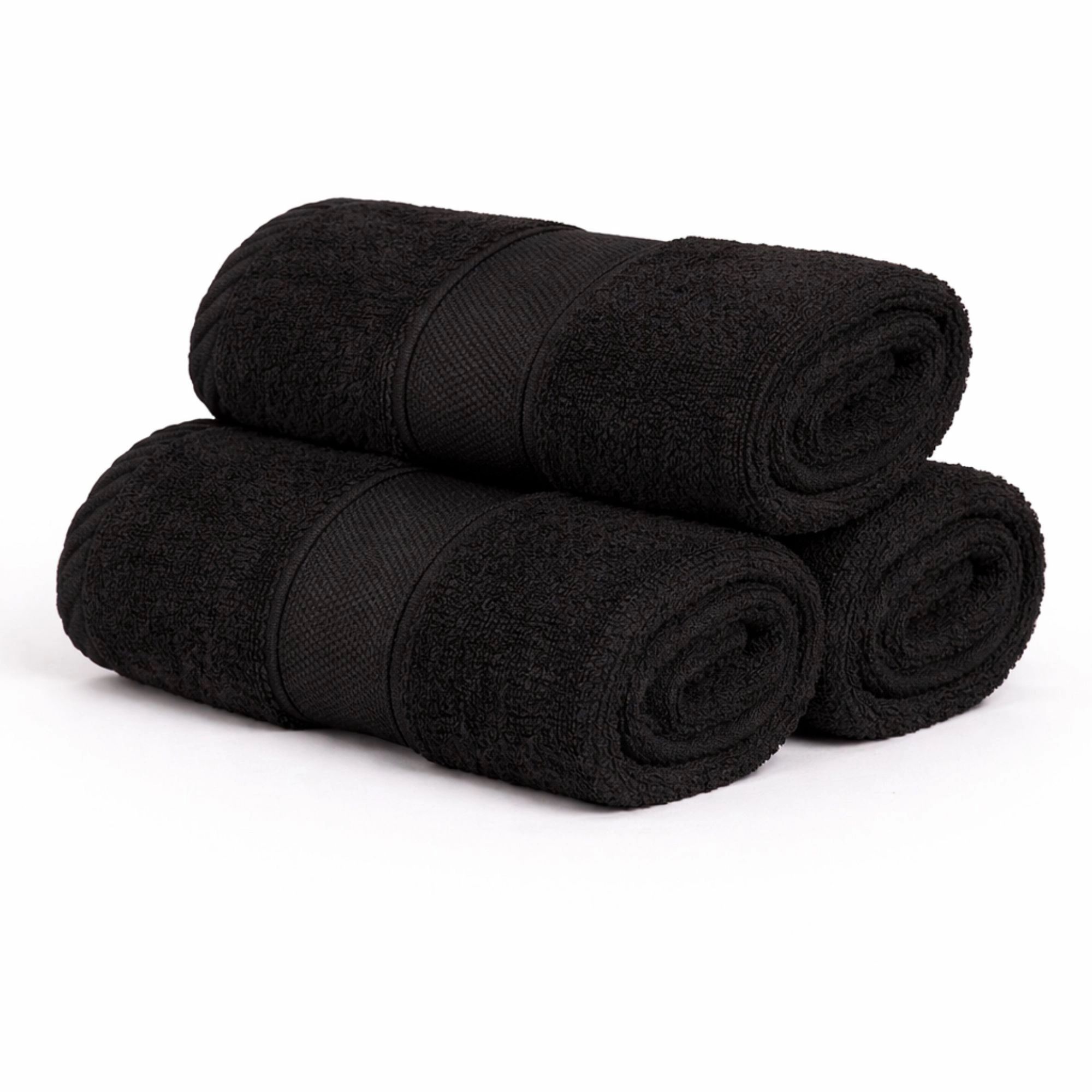 Bomulds vaskeklud - 100% bomuld - Vaskeklud 30x30 cm - Diamant - Sort