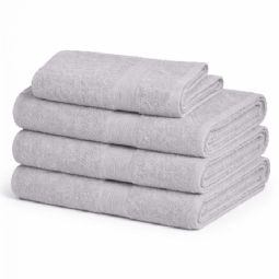 Bambus håndklæde - Bambus/bomuld - Lysegrå