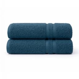 Bomulds håndklæde - 100% bomuld - Blå