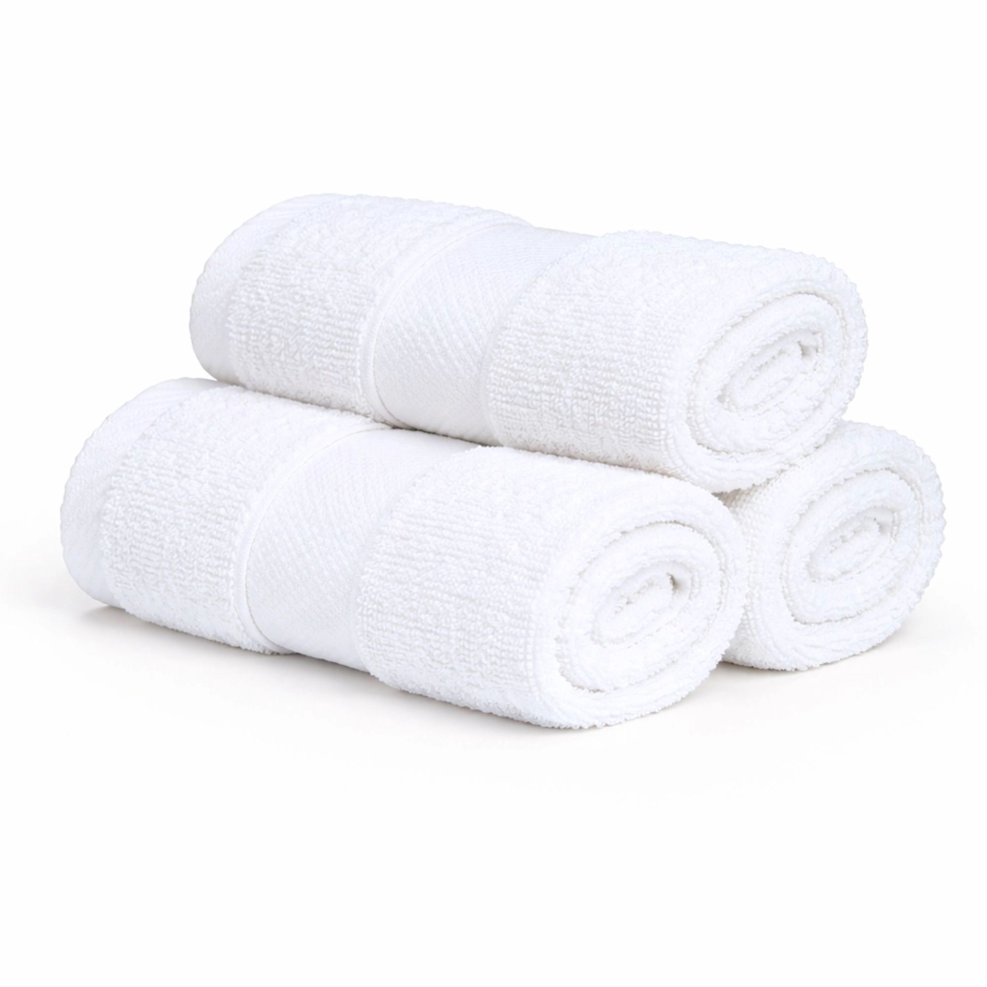 Bomulds vaskeklud - 100% bomuld - Vaskeklud 30x30 cm - Diamant - Hvid