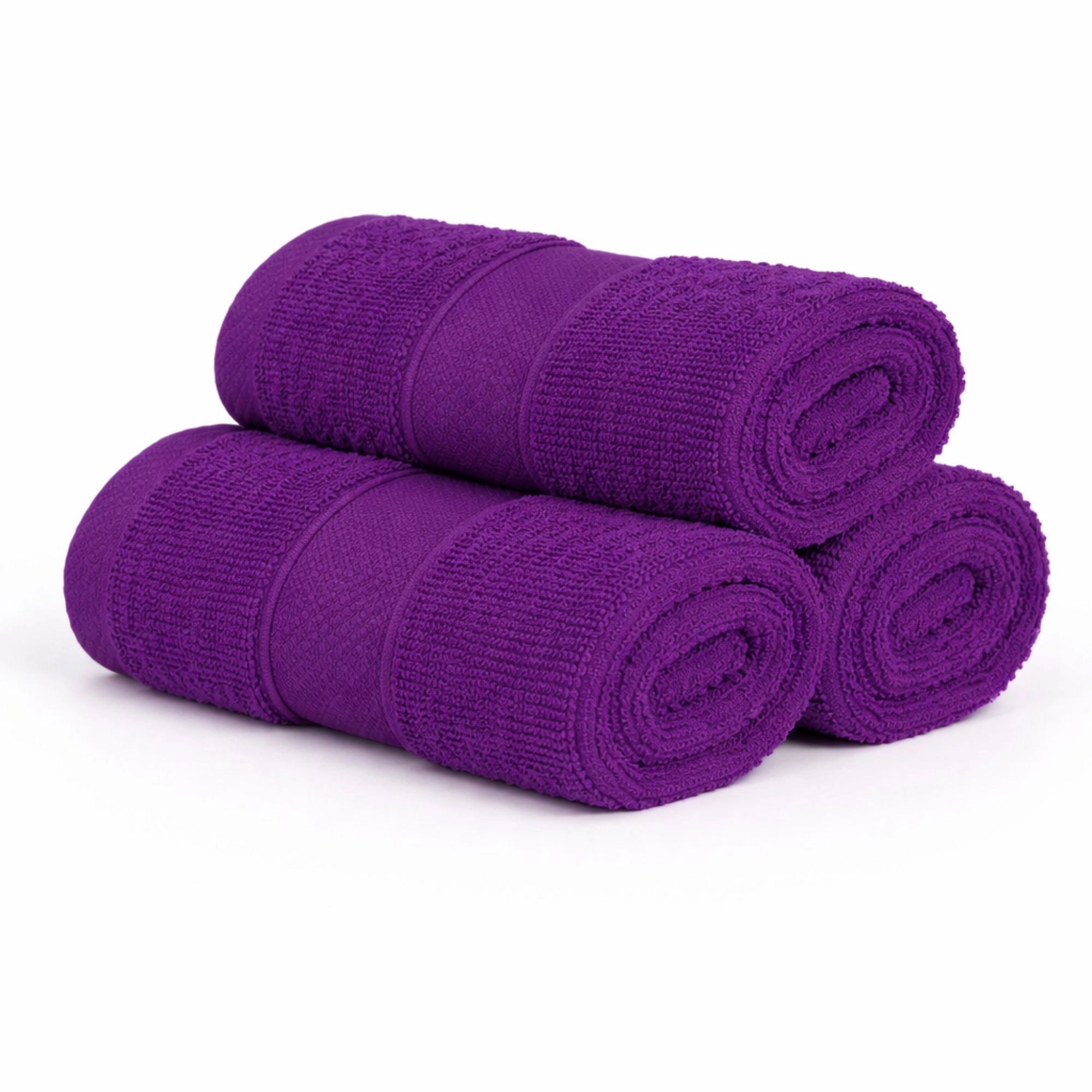 Bomulds vaskeklud - 100% bomuld - Vaskeklud 30x30 cm - Diamant - Lilla