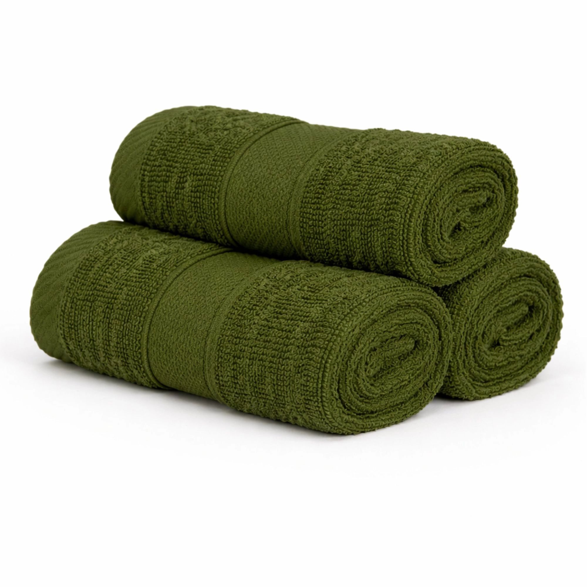 Bomulds vaskeklud - 100% bomuld - Vaskeklud 30x30 cm - Diamant - Grøn