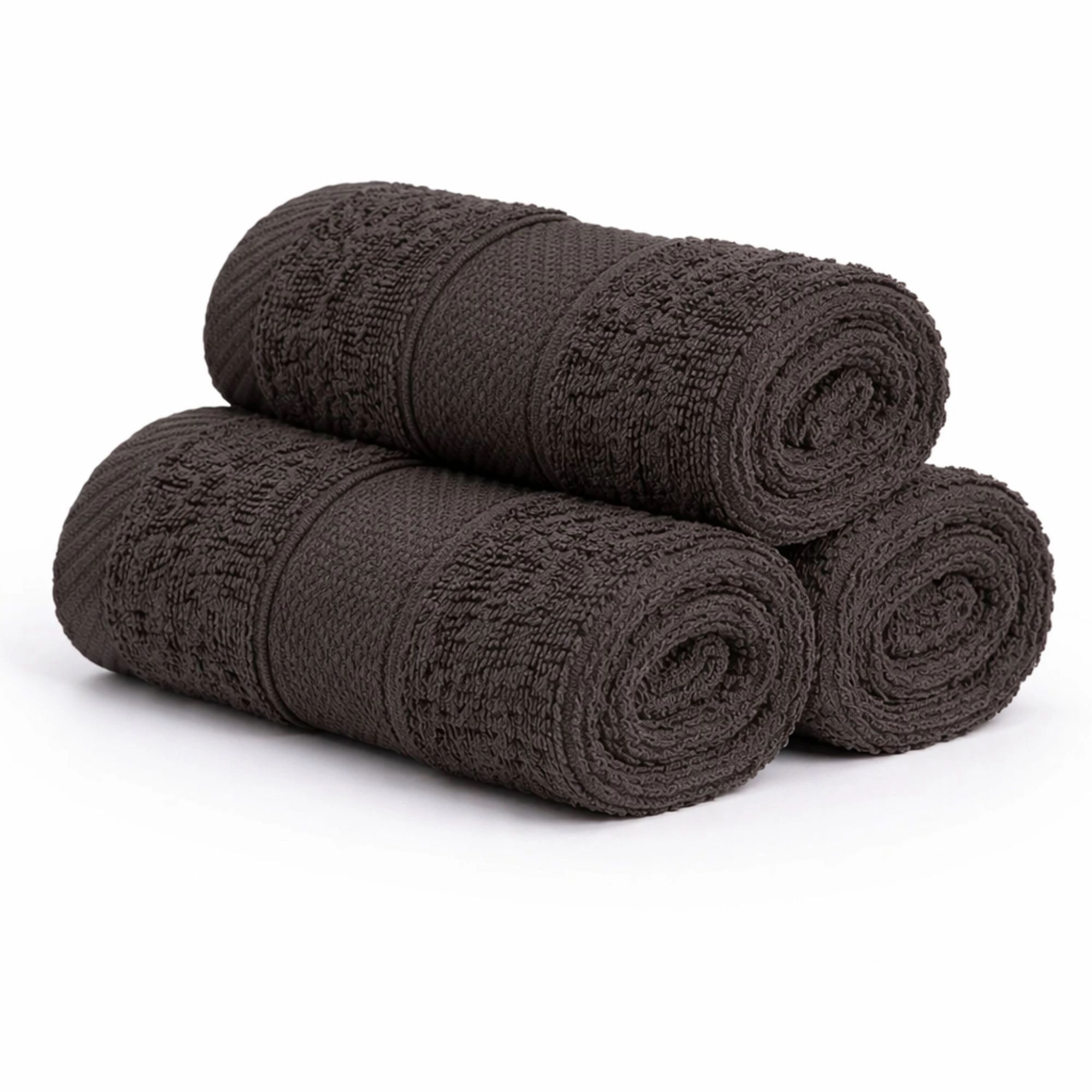 Bomulds vaskeklud - 100% bomuld - Vaskeklud 30x30 cm - Diamant - Antracit grå