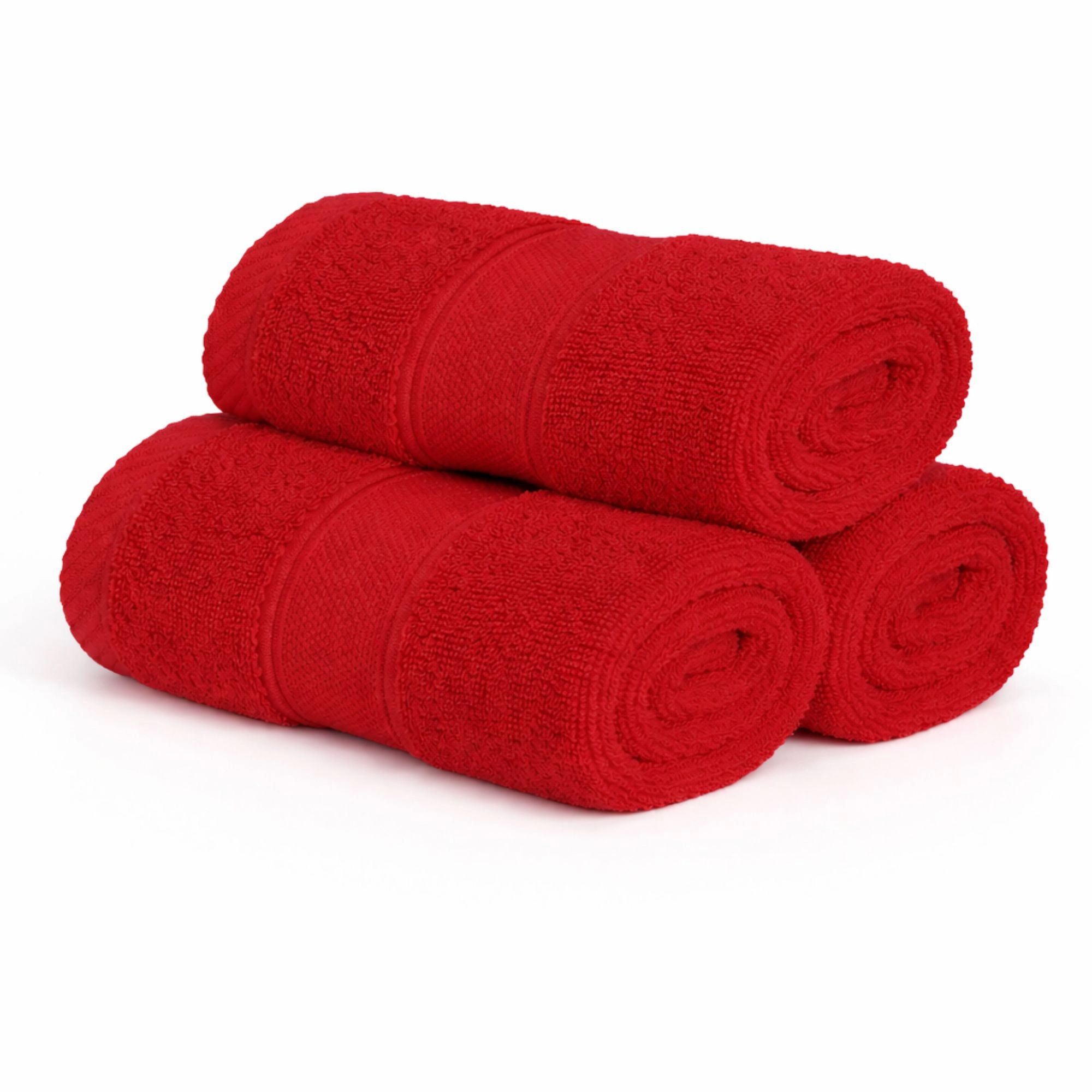 Bomulds vaskeklud - 100% bomuld - Vaskeklud 30x30 cm - Diamant - Rød