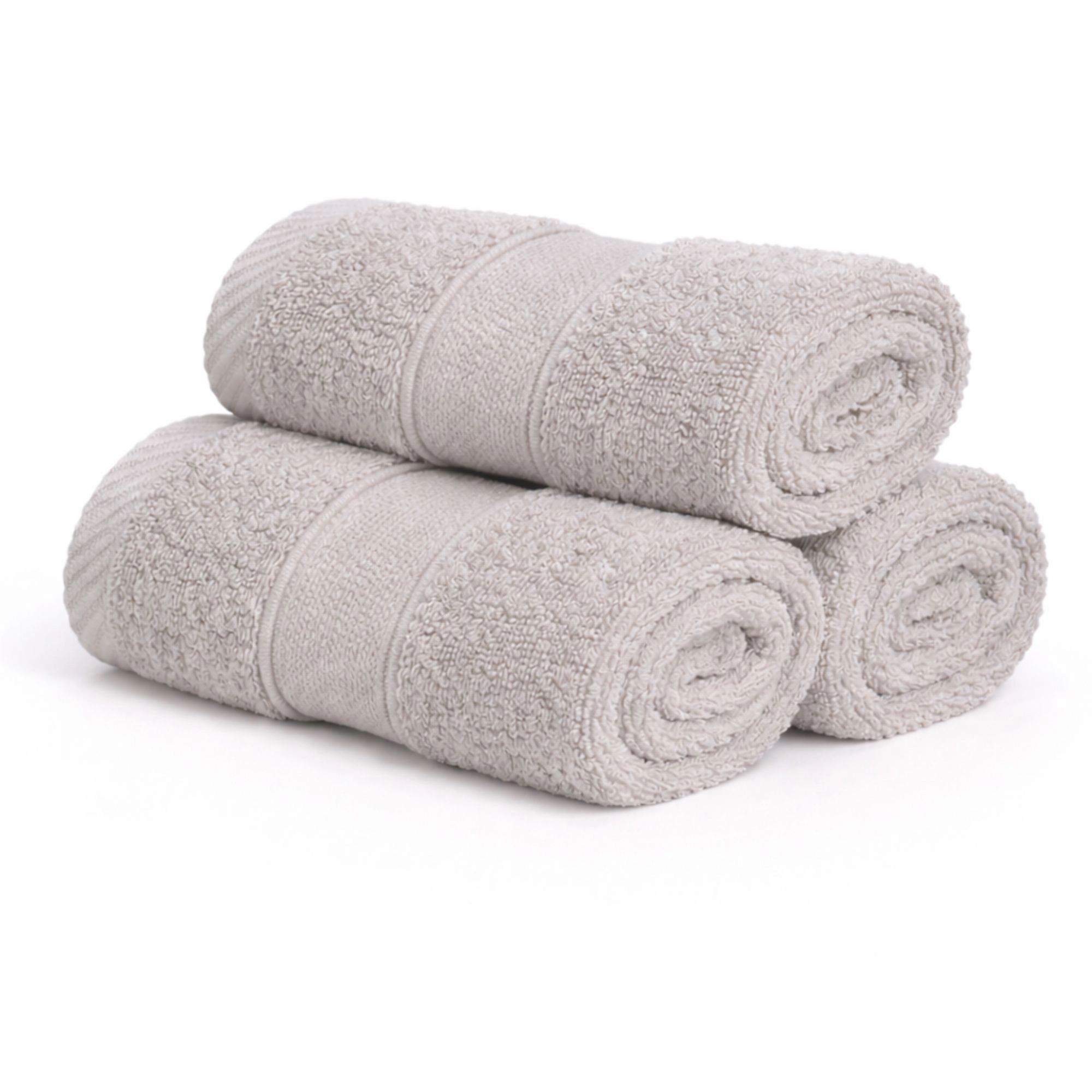 Bomulds vaskeklud - 100% bomuld - Vaskeklud 30x30 cm - Diamant - Lysegrå