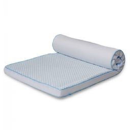 Kølende topmadras - Højde 8 cm - 7 zoner luksus memoryskum topmadras - SLEEP TECH By Borg
